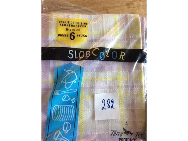 Keukenhanddoeken + overwant - afbeelding 2 van  2