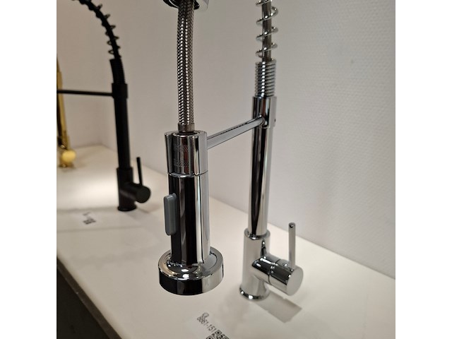 Keukenkraan glans chroom - afbeelding 4 van  5