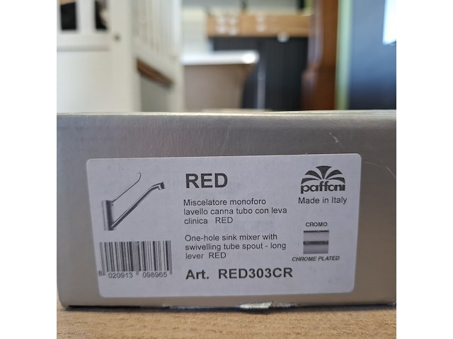 Keukenkraan paffoni, red - afbeelding 4 van  4