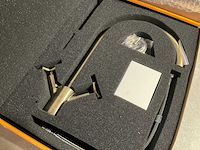 Keukenmengkraan antiek brons met kruisgreep knoppen - afbeelding 2 van  8