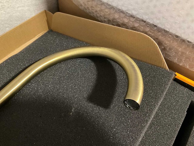 Keukenmengkraan antiek brons met kruisgreep - afbeelding 5 van  8