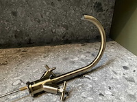 Keukenmengkraan antiek brons met kruisgreep - afbeelding 7 van  8