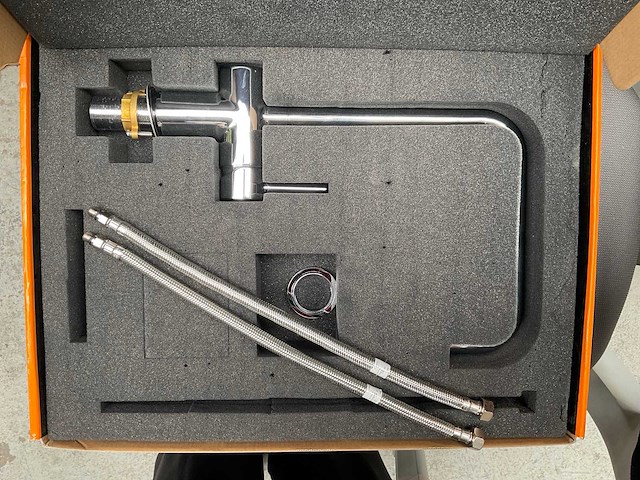 Keukenmengkraan chroom met draaibare uitloop - afbeelding 3 van  3