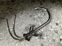 Keukenmengkraan chroom met kruisgreep - afbeelding 2 van  6