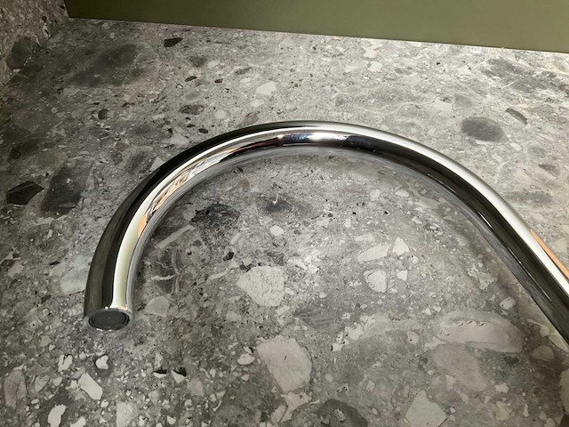 Keukenmengkraan chroom met kruisgreep - afbeelding 4 van  6