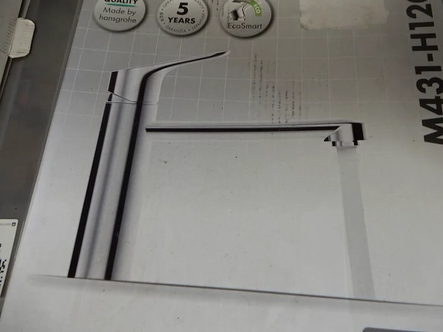 Keukenmengkraan, hansgrohe, m341-h120, chroom - afbeelding 1 van  3