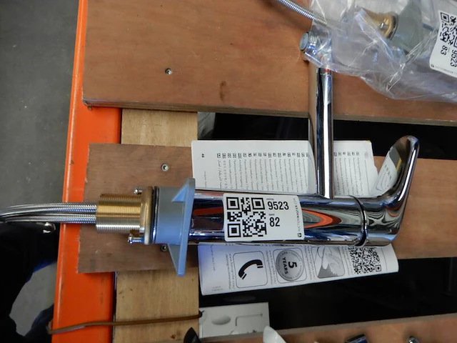Keukenmengkraan, hansgrohe, m341-h120, chroom - afbeelding 1 van  3