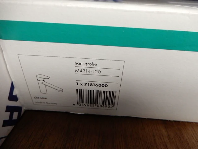 Keukenmengkraan, hansgrohe, m341-h120, chroom - afbeelding 2 van  2