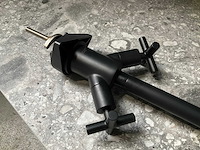 Keukenmengkraan mat black met kruisgreep - afbeelding 7 van  7