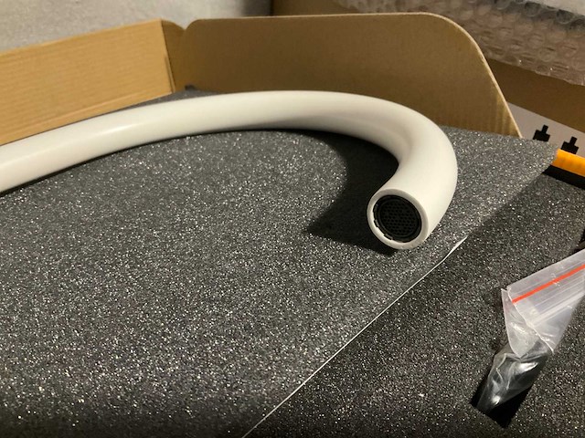 Keukenmengkraan mat wit met kruisgreep - afbeelding 5 van  7