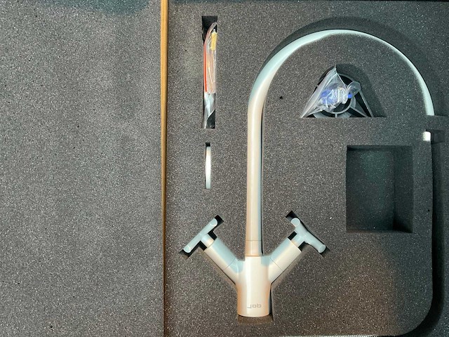 Keukenmengkraan mat wit - afbeelding 2 van  2