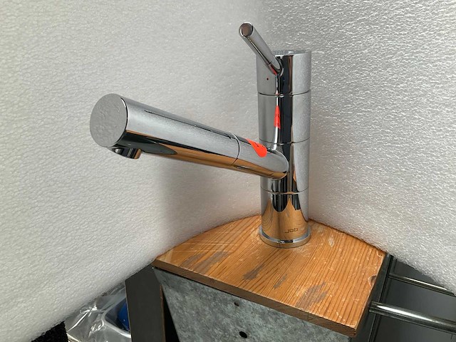 Keukenmengkraan met uittrekbare uitloop chroom - afbeelding 4 van  5