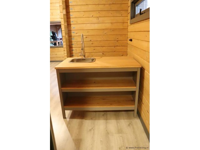 Keukenmeubel v.v. wasbak en kraan - 120x71x80cm - afbeelding 2 van  6