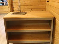 Keukenmeubel v.v. wasbak en kraan - 120x71x80cm - afbeelding 2 van  6