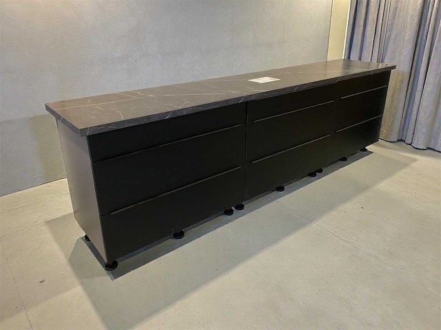 Keukenopstelling 300cm mat zwart - afbeelding 1 van  4