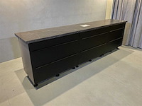 Keukenopstelling 300cm mat zwart