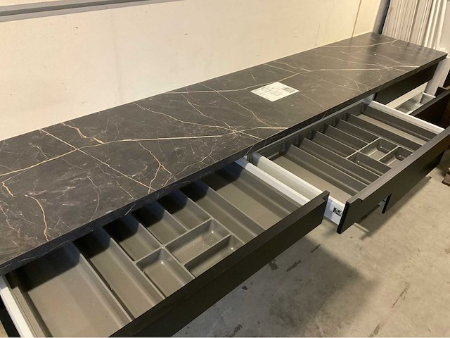 Keukenopstelling 300cm mat zwart - afbeelding 4 van  4