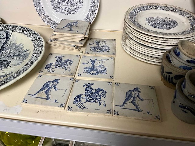 Keulse potten en decoratieborden (52x) - afbeelding 4 van  6