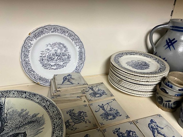 Keulse potten en decoratieborden (52x) - afbeelding 5 van  6