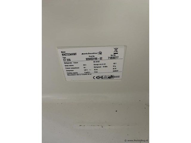 Kevinator 2 koelkast met vriesvak model khct234hwf - 56x55x141cm - afbeelding 5 van  5