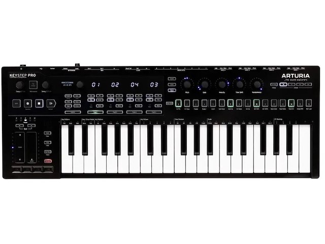 Keyboard & sequencer arturia, keystep pro chroma, donkergrijs - afbeelding 2 van  3