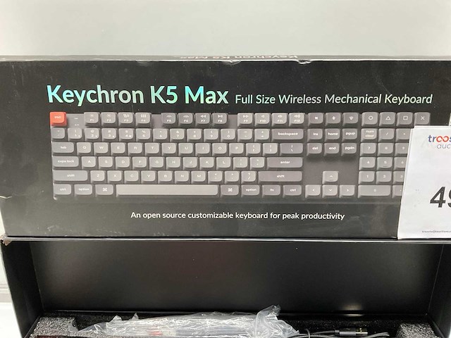 Keychron k5 max qwerty toetsenbord - afbeelding 2 van  6