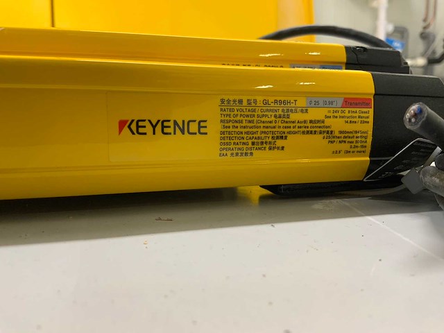 Keyence gl-r96h-t/r machine beveiligings lichtscherm montage zuil (2x) - afbeelding 2 van  2