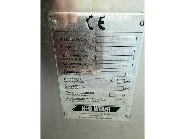 Kg wetter - vleeswolf / gehaktmolen - afbeelding 6 van  7