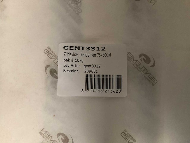 Kg zijdevloei “ gentlemen” 75 x 50cm (29x) - afbeelding 2 van  2