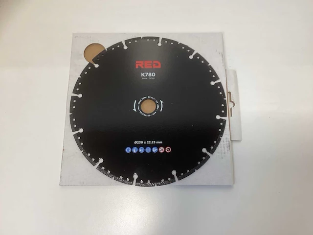 Kgs k780 diamantslijpschijf 230mm red - afbeelding 6 van  6