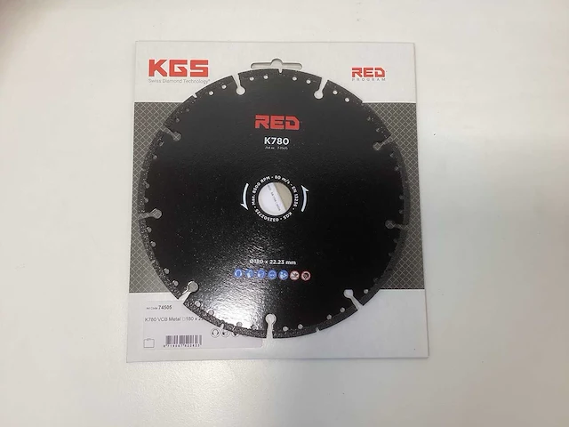 Kgs red diamantslijpschijf 180mm - afbeelding 1 van  6