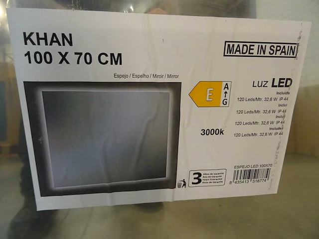 Khan - spiegel met led verlichting - afbeelding 2 van  2