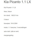 Kia - 2004 - picanto - 1.1 lx - 25-pg-lt - afbeelding 4 van  15