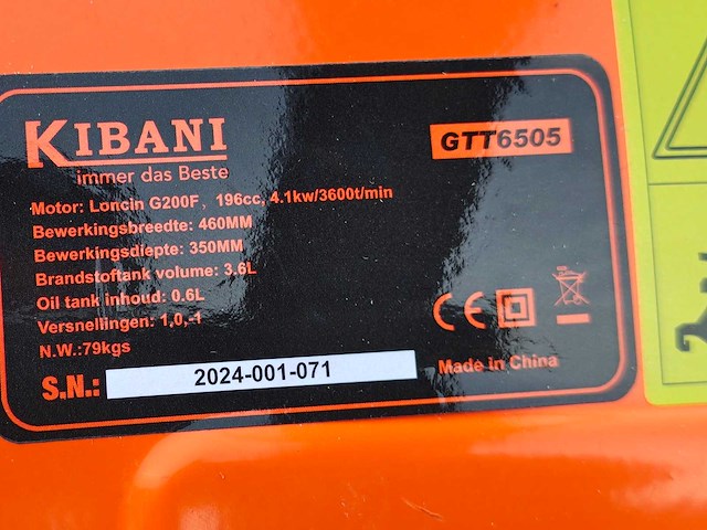 Kibani - 2025 - gtt6505 - grondfrees 46cm - afbeelding 6 van  25