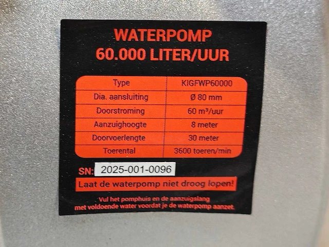 Kibani - 2026 - kigfwp60000 - waterpomp 60m3/u - afbeelding 16 van  19