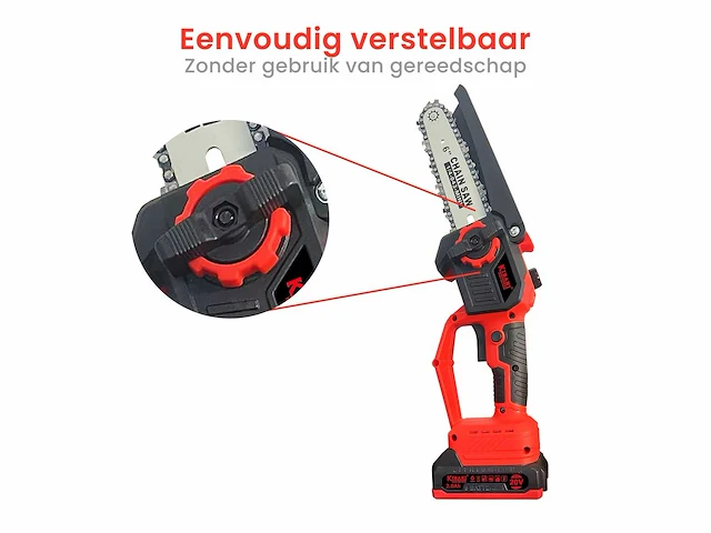 Kibani - accu kettingzaag - afbeelding 4 van  5