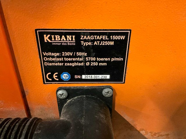 Kibani atj250m zaagtafel - afbeelding 5 van  5