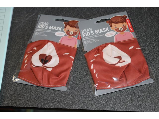 Kids maskertje stof 48 stuks in ds 18 - afbeelding 1 van  3