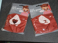 Kids maskertje stof 48 stuks in ds 18 - afbeelding 2 van  3