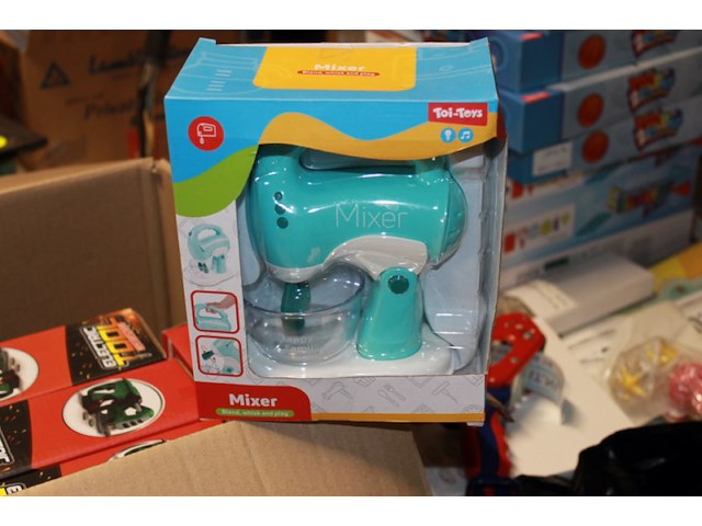 Kids mixer keuken speelgoed 1x in ds 14 - afbeelding 2 van  3