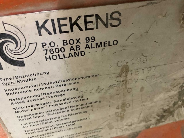 Kiekens c193 industriële stofzuiger - afbeelding 5 van  5