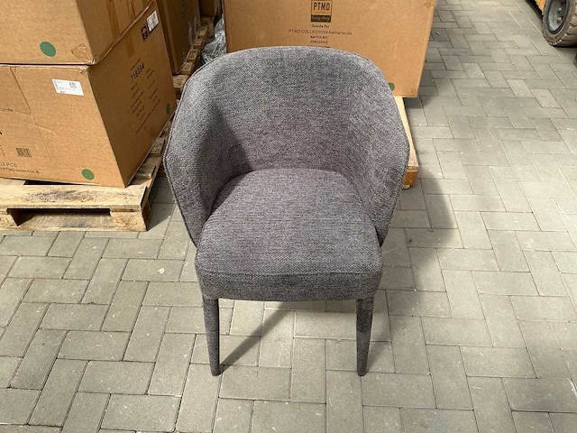 Kiely - grey - dining chair (4x) - afbeelding 2 van  5