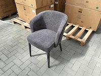 Kiely - grey - dining chair (4x) - afbeelding 1 van  5