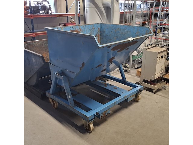 Kiepbak heftruck, indapp, skb 675, blauw - afbeelding 1 van  7