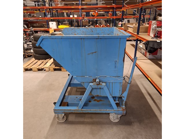 Kiepbak heftruck, indapp, skb 675, blauw - afbeelding 4 van  7
