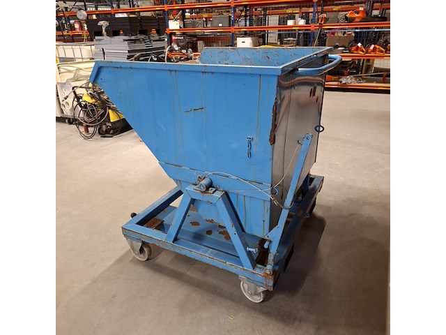Kiepbak heftruck, indapp, skb 675, blauw - afbeelding 5 van  7