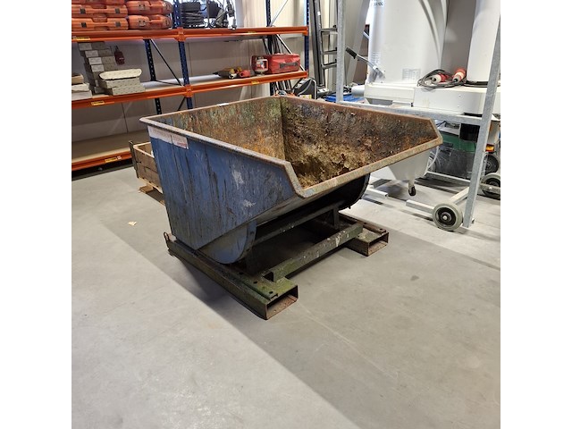 Kiepbak heftruck, kruizinga, blauw - afbeelding 1 van  6