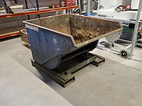 Kiepbak heftruck, kruizinga, blauw - afbeelding 1 van  6