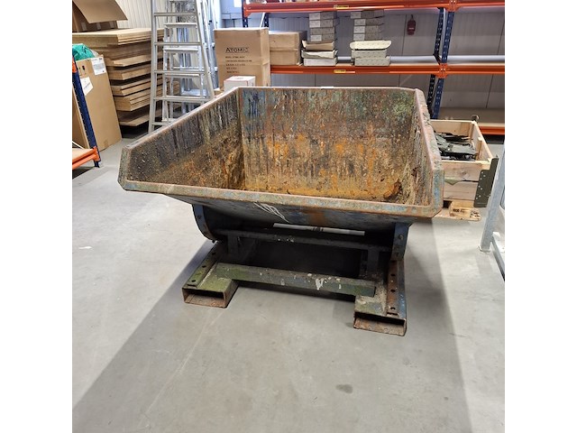 Kiepbak heftruck, kruizinga, blauw - afbeelding 2 van  6