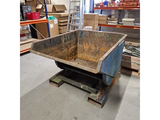 Kiepbak heftruck, kruizinga, blauw - afbeelding 3 van  6